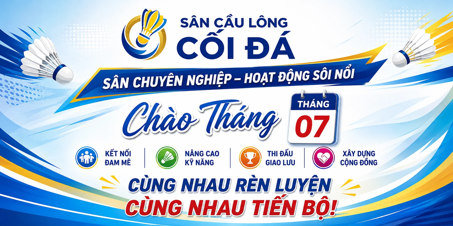 SÂN CẦU LÔNG CỐI ĐÁ